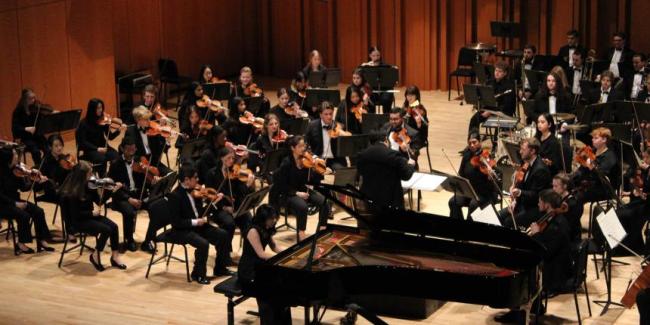 Concerto competition winner performing with the UGA Symphony Orchestra.