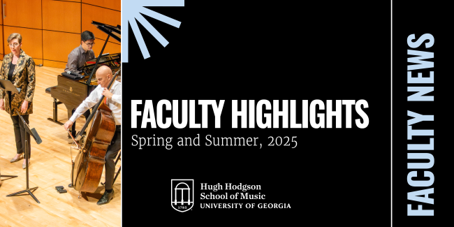 Faculty trio performs, plus text and graphics