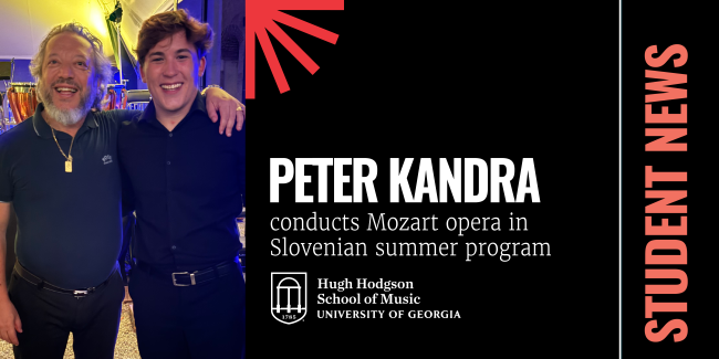 Peter Kandra with Maestro George Pehlivanian, plus text and photos